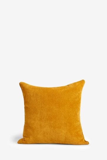 Ochre and top teal cushions