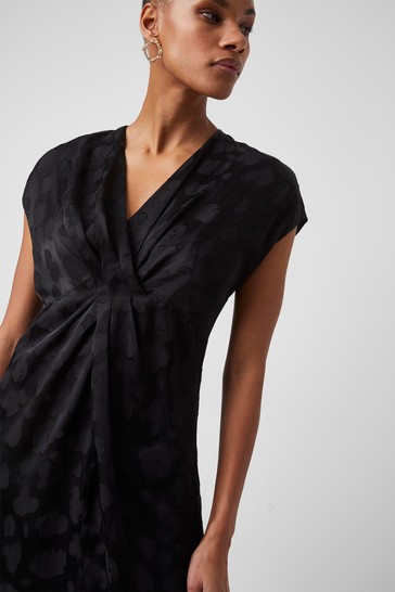 French connection top black wrap dress