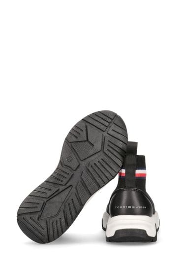 Tommy hilfiger discount black trainers
