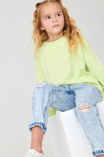 Bleach mom jeans on sale