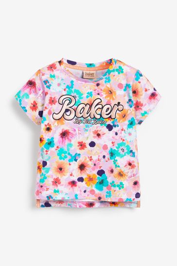 Baker by Ted Baker Pink Floral T-Shirt