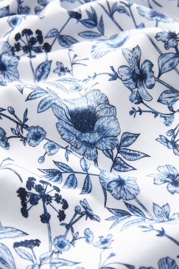 Blue and hotsell white floral