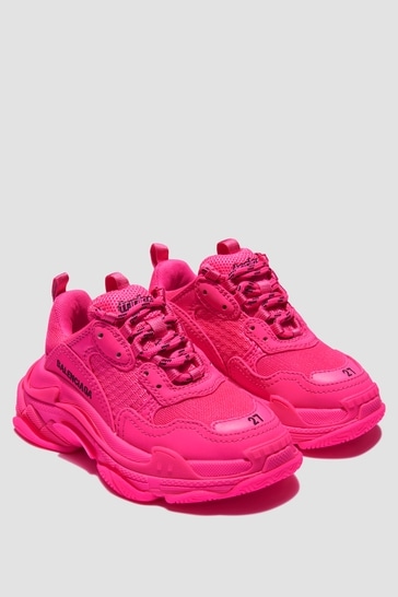Girls Pink Triple S Trainers