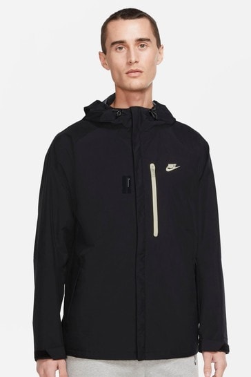 Nike Black Shell Hooded Jacket