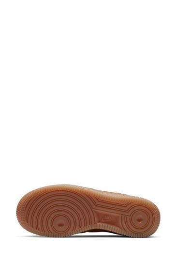Buy Nike Tan Brown Air Force 1 Youth Trainers from Next Austria
