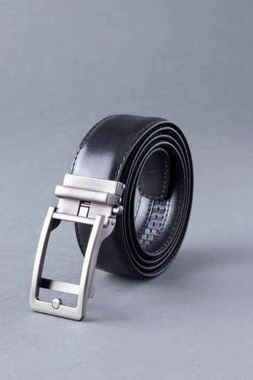 Lakeland Leather Black Ratchet Leather Belt
