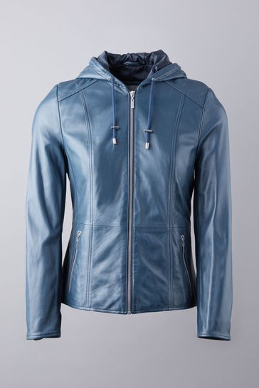 Buy Lakeland Leather Abbeyville Hooded Leather Jacket from Next