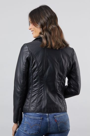 Lakeland leather biker jacket hotsell