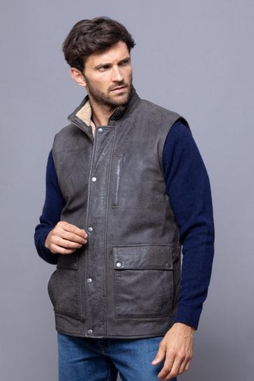 Leather gilets outlet