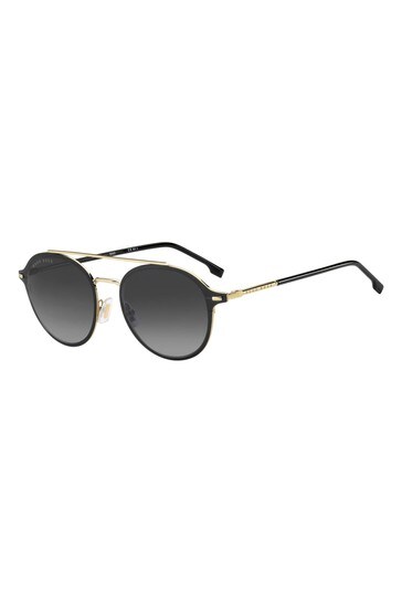 Black sunglasses 2025 with gold bar