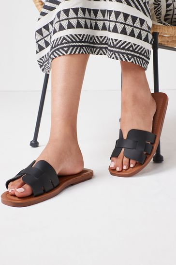Buy Forever Comfort® Leather Mule Flat Sandals from Next