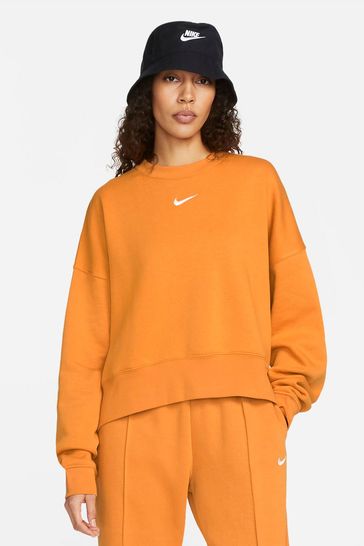 Nike Oversized Yellow Trend Fleece Crew Sweatshirt