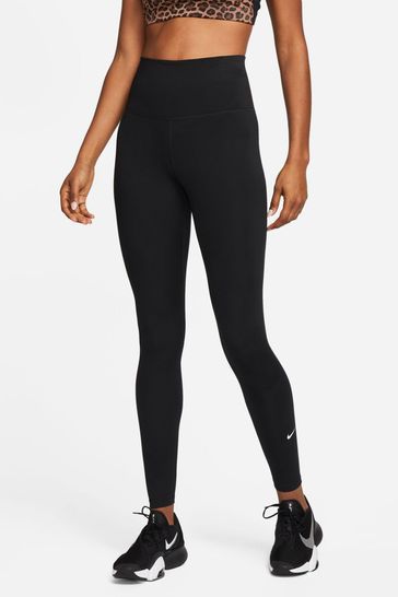 Buy Nike Black Dri FIT One High Rise Leggings from Next Luxembourg