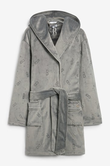 Ted baker grey best sale hooded dressing gown