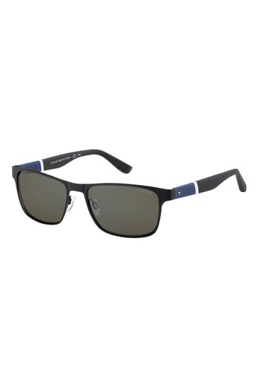 Tommy Hilfiger Black/Blue Sunglasses