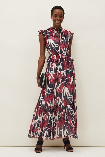 Zara palm print hot sale dress