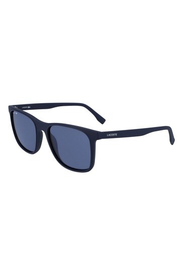Lacoste Black Rectangular Sunglasses