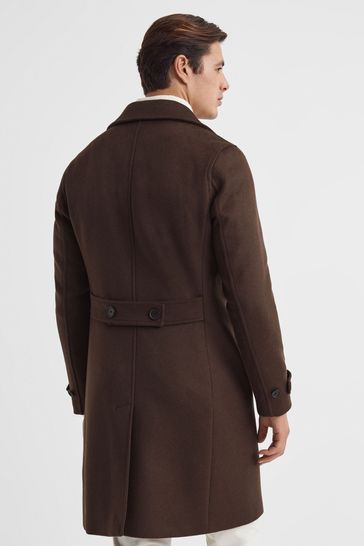 Reiss mens wool coat sales