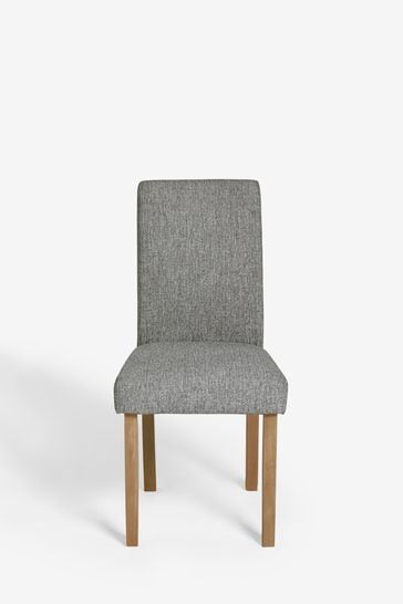 Grey tweed shop dining chairs