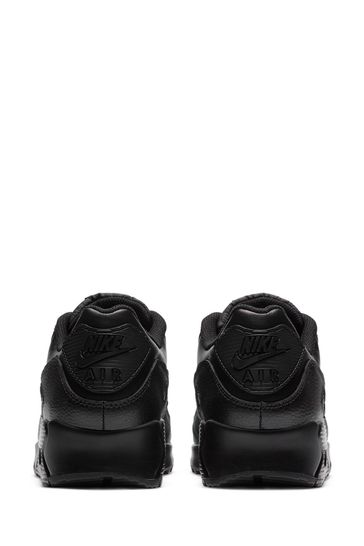 All black leather nike air max discount