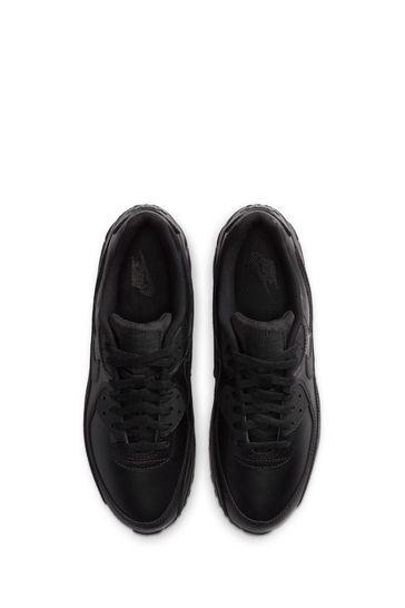 Buy Nike Black Air Max 90 Leather Trainers from Next Luxembourg