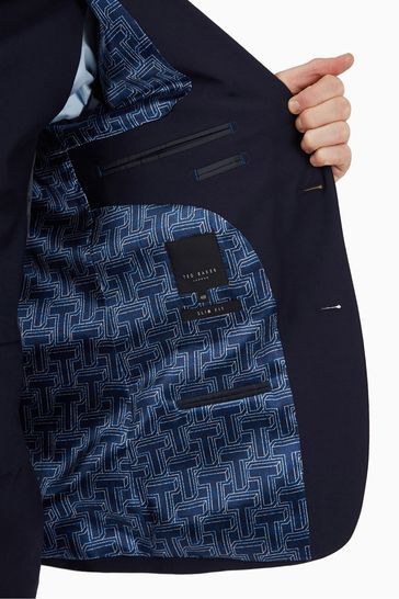 Ted baker navy sales wool
