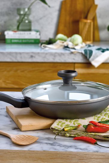 Buy Prestige Grey Earth Pan 28cm Frying Pan & Lid from the Next UK online  shop