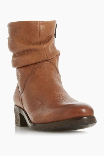 dune ruched ankle boots