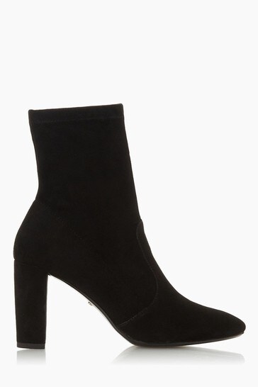 Dune London Optical Stretch Sock Ankle Boots