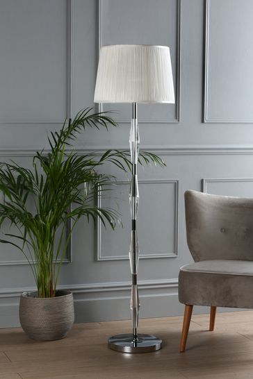 Buy Laura Ashley Polished Chrome Blake Cut Glass Crystal Floor