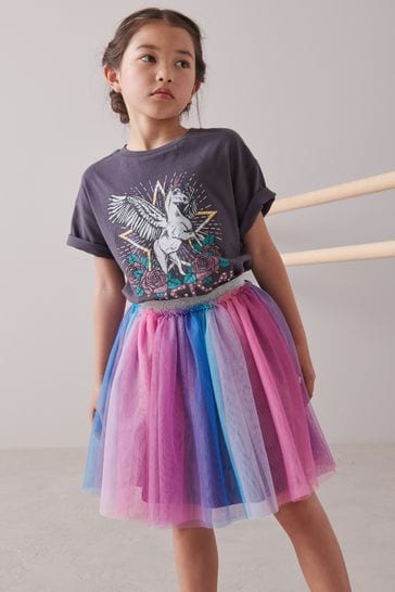 Mesh best sale rainbow skirt