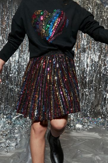 Rainbow sequin skirt next best sale