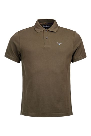 Barbour polo mens olive outlet