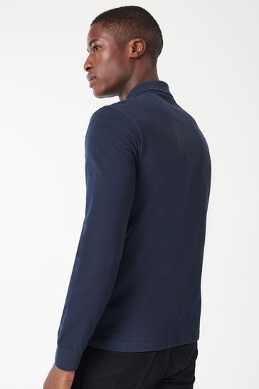 Mens long 2025 sleeve polo lacoste