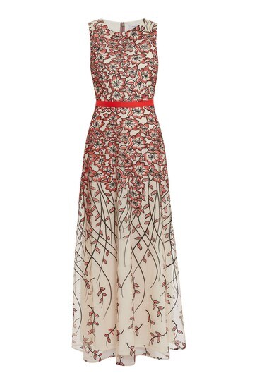 Coast gina embroidered dress clearance