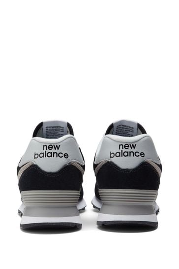 Mens new balance black 574 trainers top