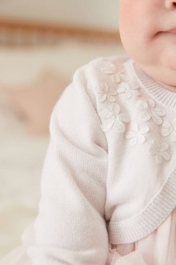 White shrug clearance for baby girl