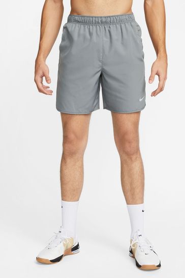 Nike Grey 7 Inch Dri-FIT Challenger Unlined Running Shorts