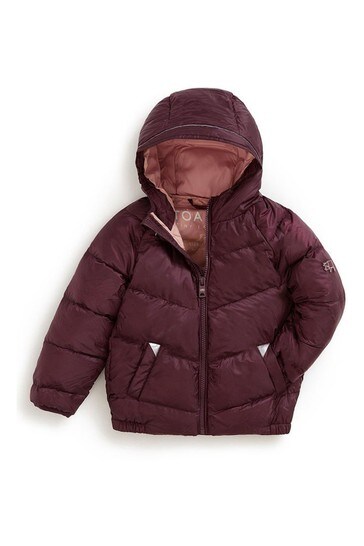 Töastie Kids Purple Pack-a-Way Black Cherry Cloud Puffer Jacket