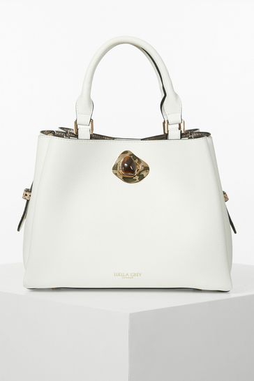 Buy Luella Grey Margaux White Tote Cross-Body Bag from Next Malta