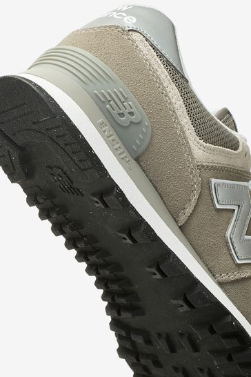 New balance khaki 574 trainers hotsell