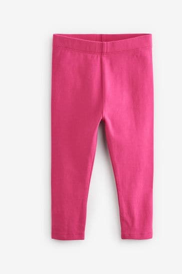Bright Pink Plain Leggings (3mths-7yrs)