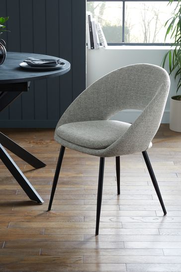 Dark gray shop upholstered dining chairs