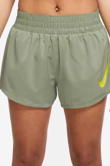 Buy Nike Green Dri-FIT Nike Swoosh Women's Brief-Lined Running Shorts from  Next Hungary