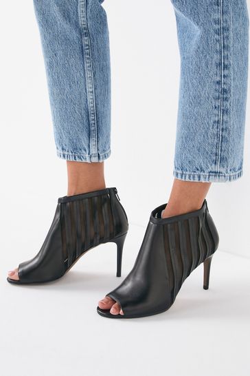 Black Forever Comfort® Mesh Panel Shoe Boots