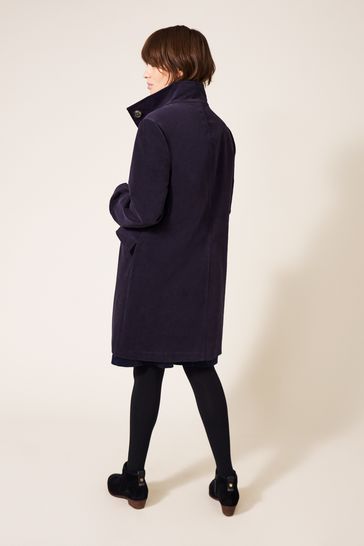 white stuff purple velvet coat