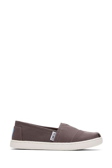 Buy TOMS Vegan Classic Youth Grey Alpagata Shoes from Next Luxembourg