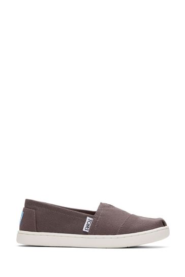 TOMS Vegan Classic Youth Grey Alpagata Shoes