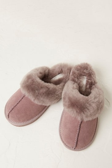 Buy FatFace Purple Sienna Sheepskin 