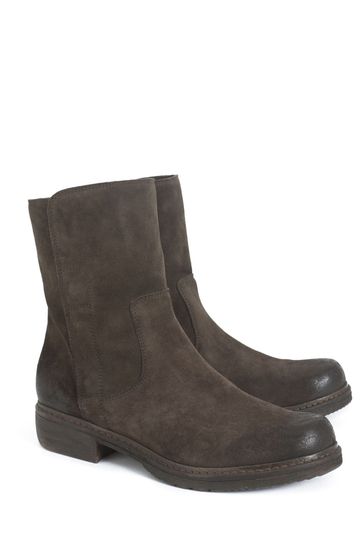 Co Brown Essential Leather Ankle Boots 